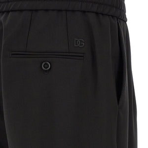 Dolce & Gabbana Wool Gabardine Joggers