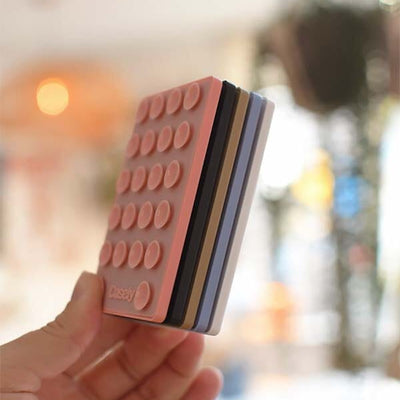 Grippy | White Silicone Suction Phone Mount with MagSafe