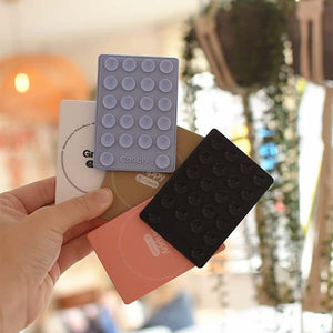 Grippy | White Silicone Suction Phone Mount with MagSafe