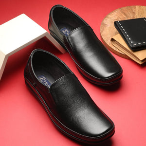 Egoss Leather Casual Slip On Shoes For Men