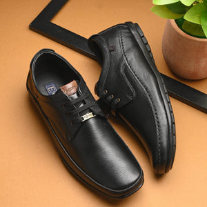 Egoss Leather Casual Lace-Up Shoes For Men
