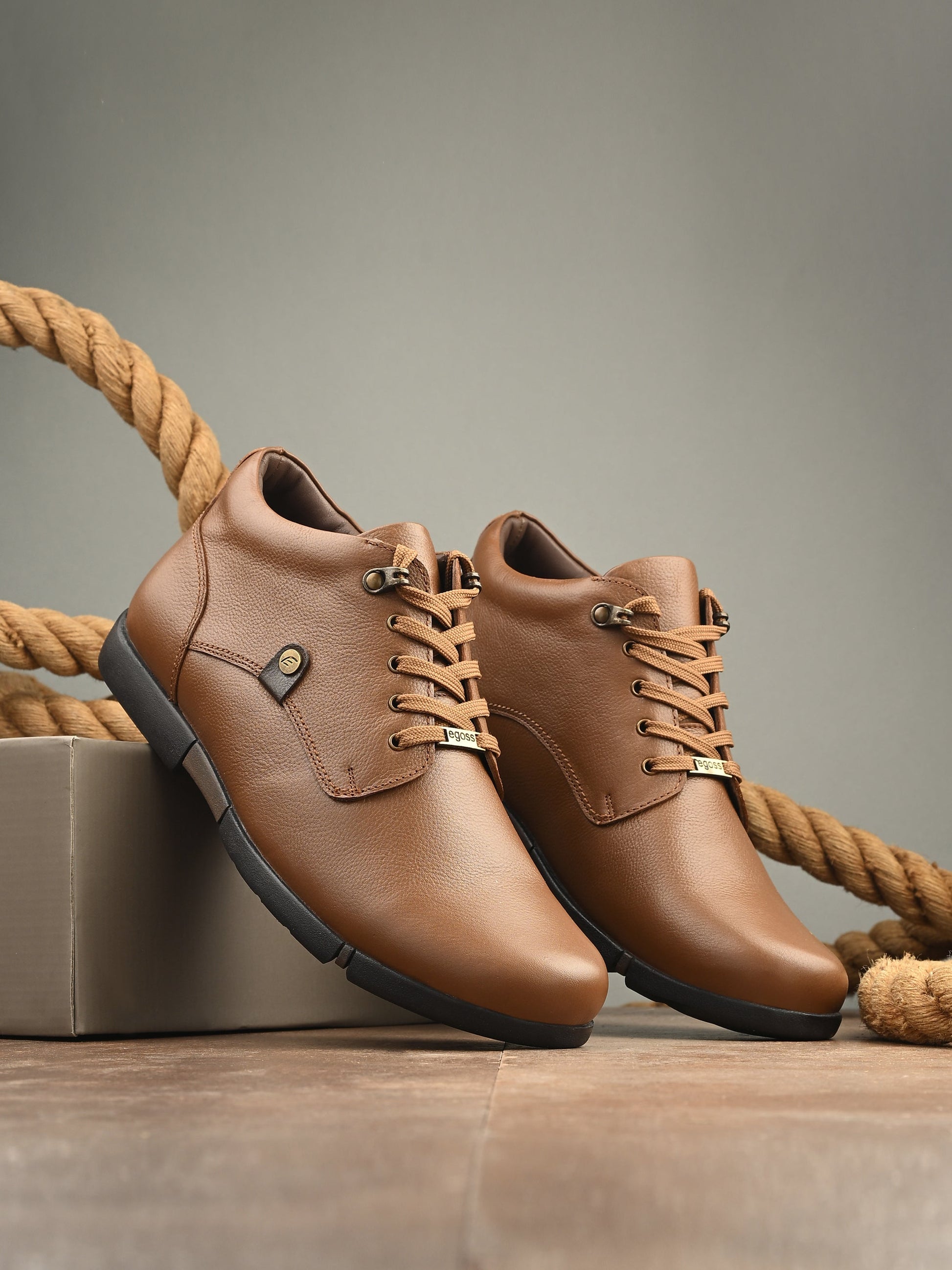 Egoss Casual Lace-Up Boots For Men