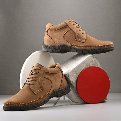 Mudtrail Lace-Up Low Ankle Boots by Aspeerio