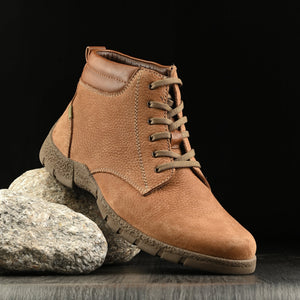 Mudtrail Lace-Up High Ankle Boots by Aspeerio