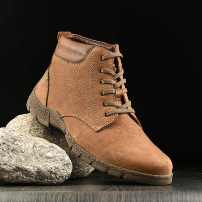 Mudtrail Lace-Up High Ankle Boots by Aspeerio