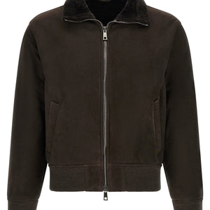 Giorgio Brato Suede Bomber Jacket