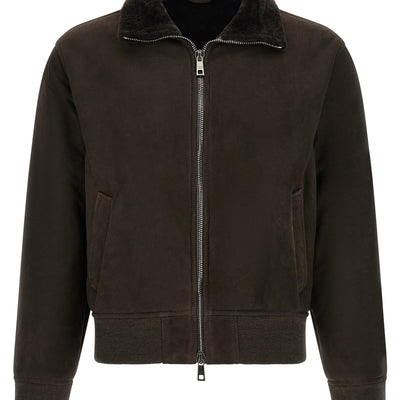 Giorgio Brato Suede Bomber Jacket
