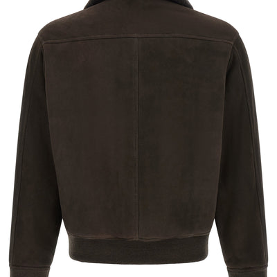 Giorgio Brato Suede Bomber Jacket