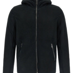 Giorgio Brato Velour Leather Hoodie