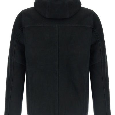 Giorgio Brato Velour Leather Hoodie