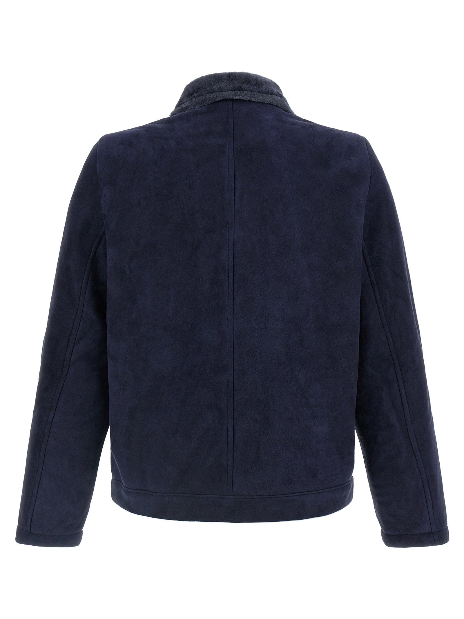 Giorgio Brato Shearling Neck Overshirt