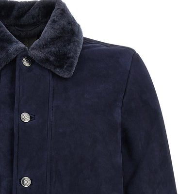 Giorgio Brato Shearling Neck Overshirt