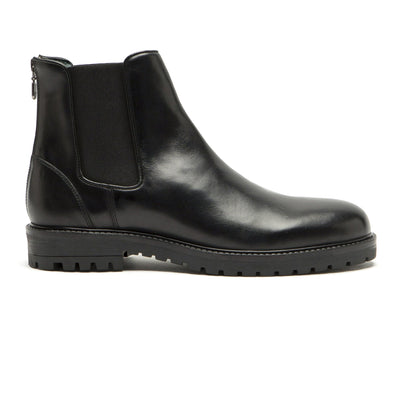 Rare Rabbit Men's Gum Black Classic Chelsea Boot