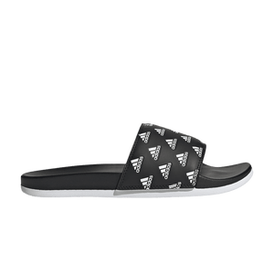 adidas Adilette Comfort Slides Print Core Black Cloud White