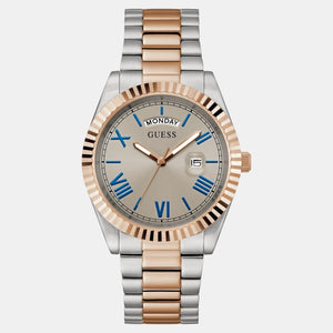 Guess Dress Men Quartz Grey Dial Analog Stainless Steel Watch GW0265G13