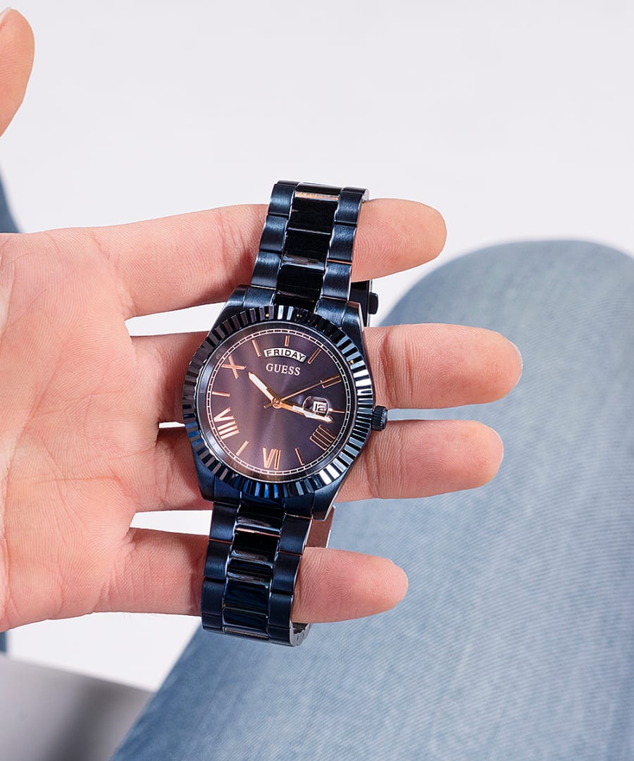 Guess Connoisseur Navy Dial Men 42mm