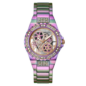 Guess Reveal Rose Gold Dial Women 44mm