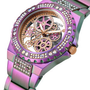 Guess Reveal Rose Gold Dial Women 44mm
