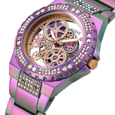 Guess Reveal Rose Gold Dial Women 44mm