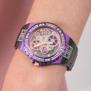 Guess Reveal Rose Gold Dial Women 44mm