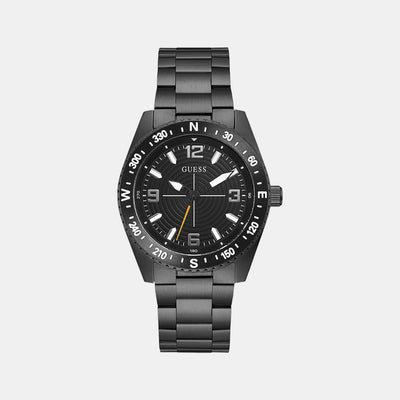 Guess Sport Men Quartz Black Dial Analog Stainless Steel Watch GW0327G2