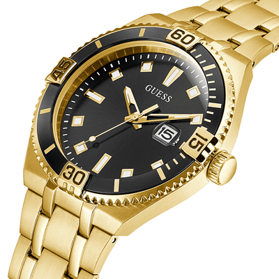 Guess Premier Black Dial Men 45mm