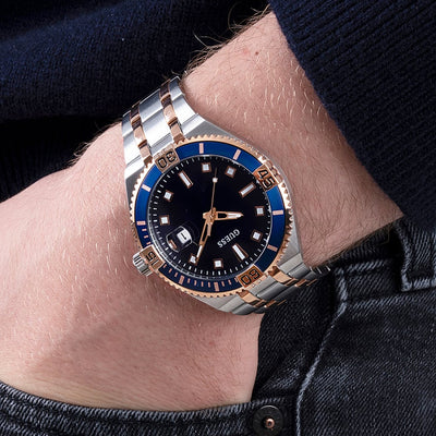 Guess Premier Blue Dial Men 45mm