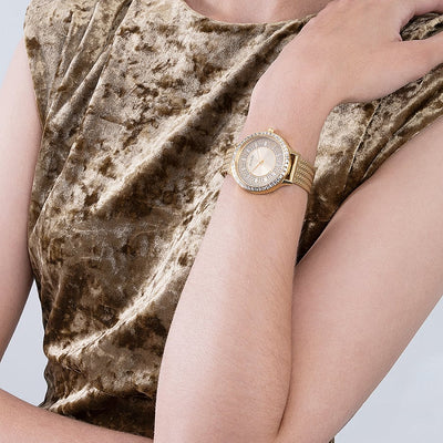 Guess Soiree Gold Dial Women 38mm