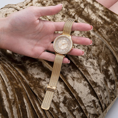 Guess Soiree Gold Dial Women 38mm