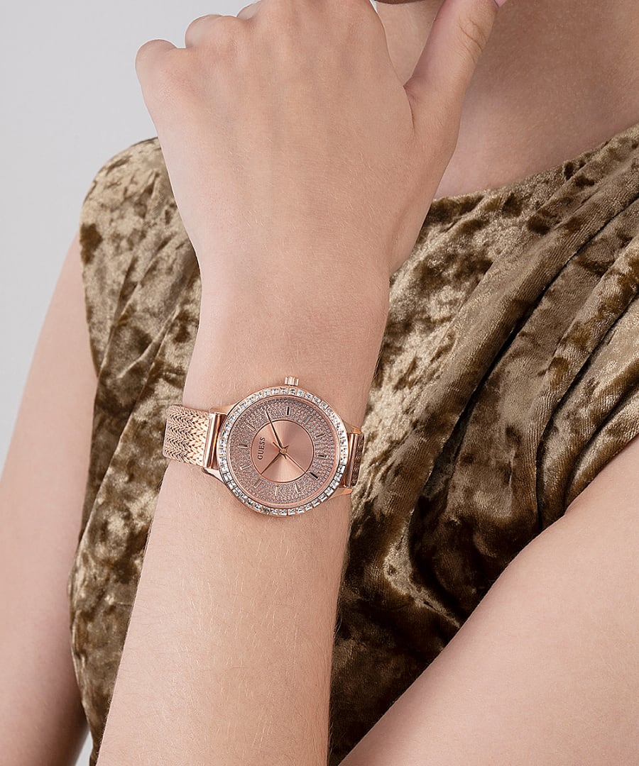 Guess Soiree Rose Gold Dial Women 38mm