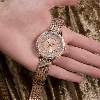 Guess Soiree Rose Gold Dial Women 38mm