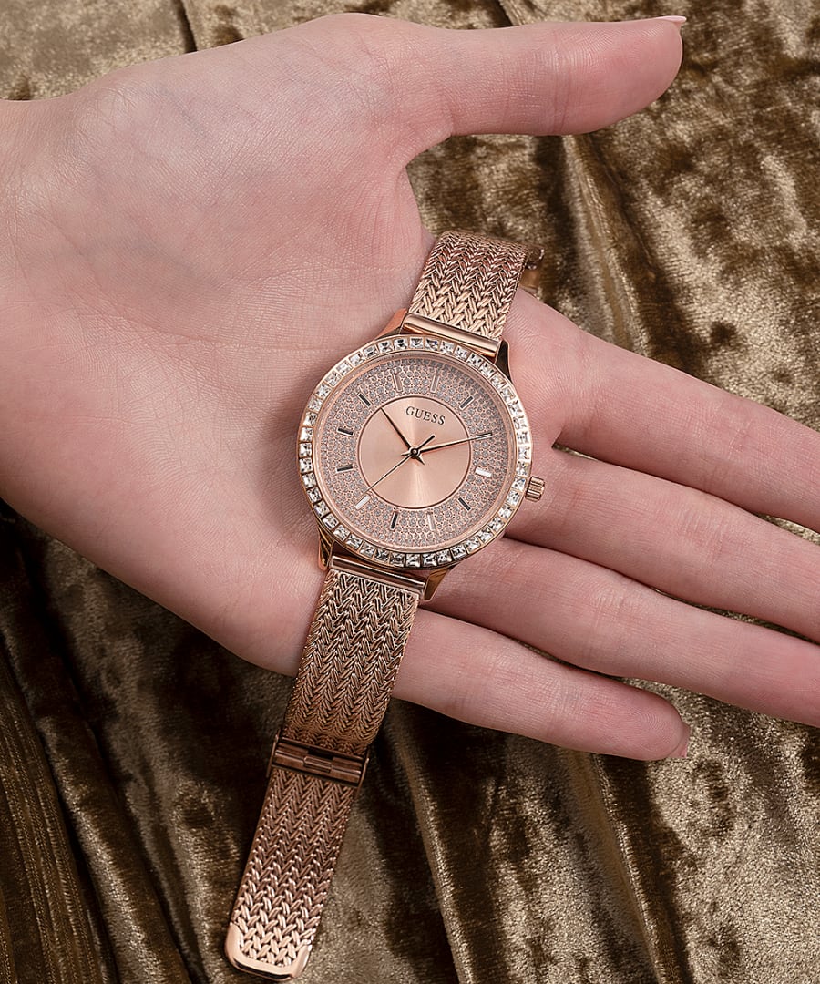 Guess Soiree Rose Gold Dial Women 38mm