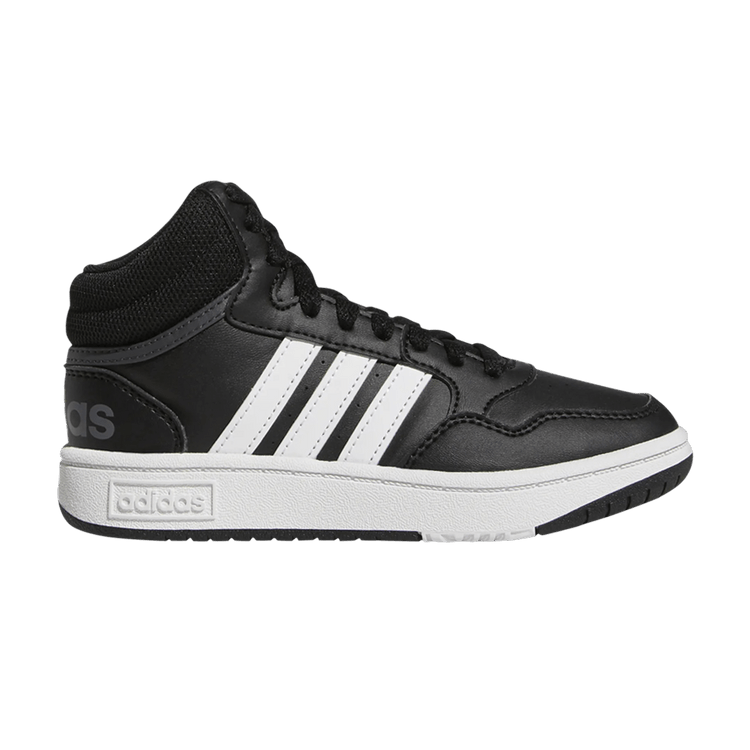 adidas Hoops Mid Core Black Cloud White Grey (GS)