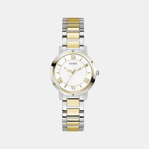 Dawn Women Quartz White Dial Analog Stainless Steel Watch GW0404L2