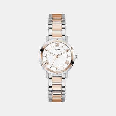 Dawn Women Quartz White Dial Analog Stainless Steel Watch GW0404L3