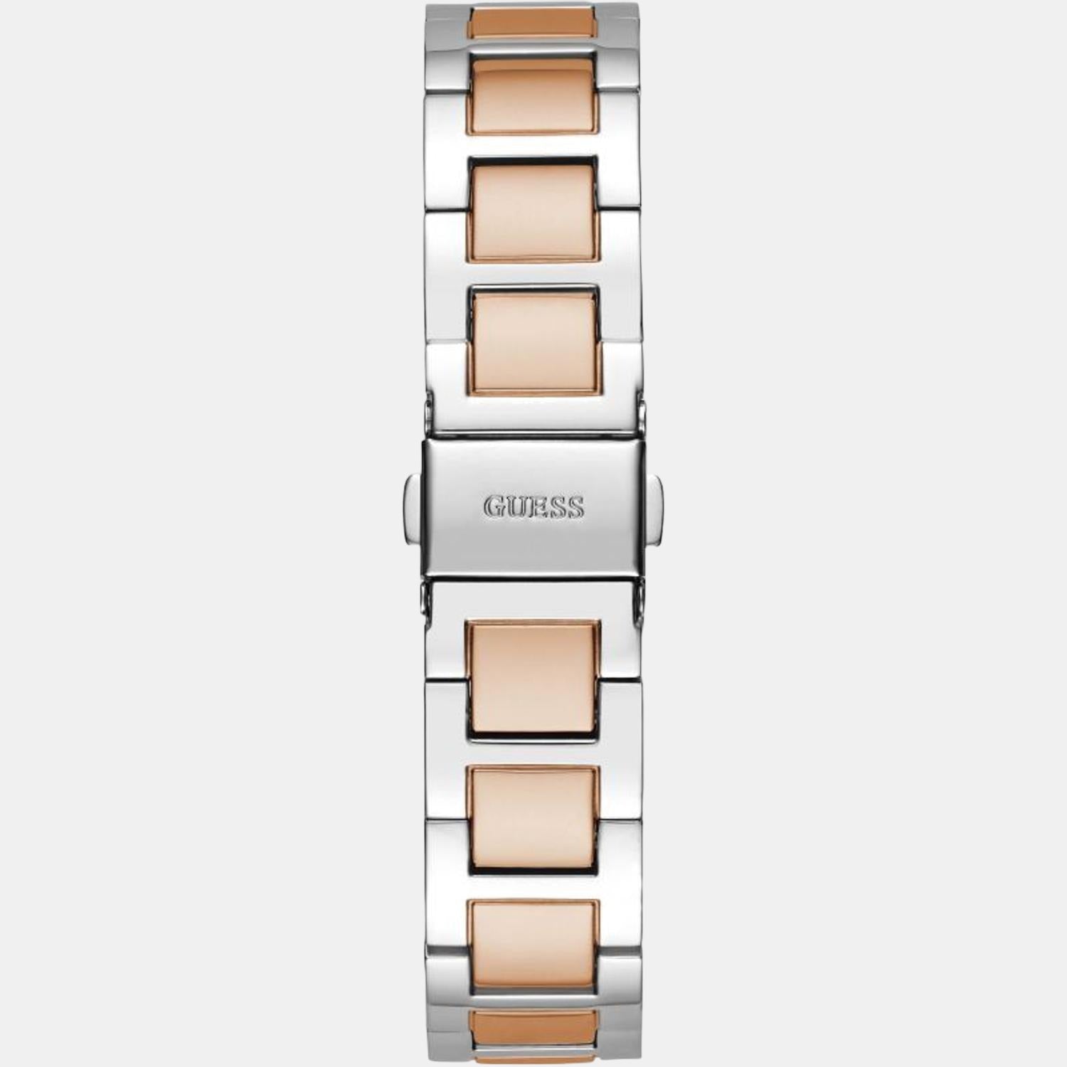 Dawn Women Quartz White Dial Analog Stainless Steel Watch GW0404L3