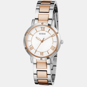 Dawn Women Quartz White Dial Analog Stainless Steel Watch GW0404L3
