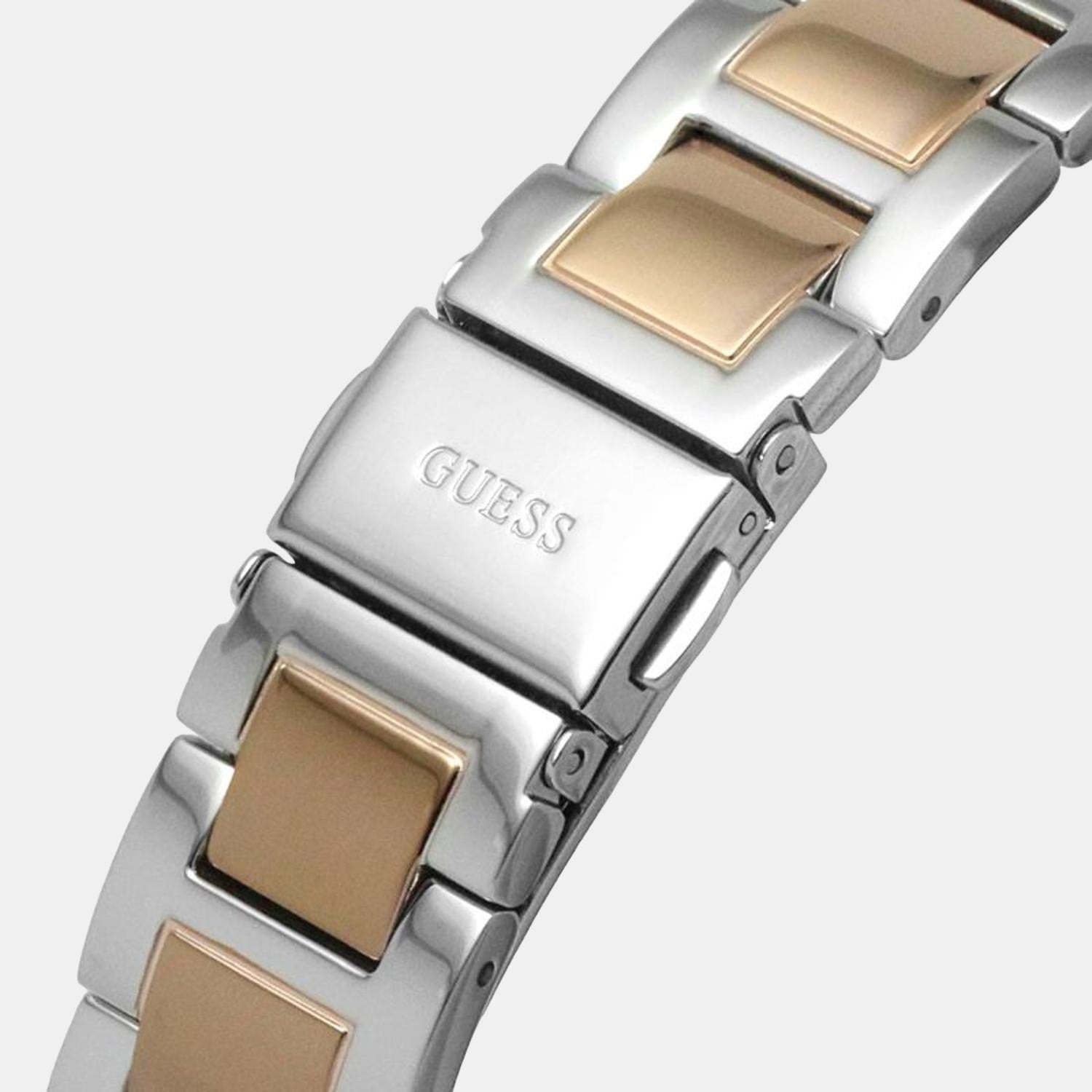 Dawn Women Quartz White Dial Analog Stainless Steel Watch GW0404L3