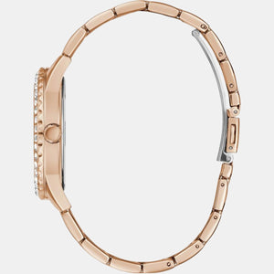 Glitter Burst Women Quartz Rose Gold Dial Analog Stainless Steel Watch GW0405L3