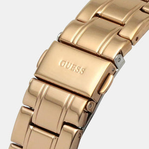 Glitter Burst Women Quartz Rose Gold Dial Analog Stainless Steel Watch GW0405L3