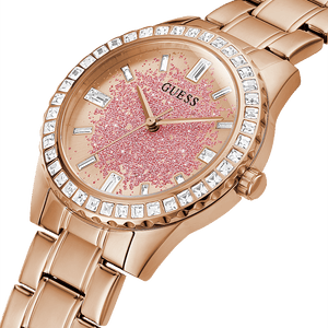 Guess Glitter Burst Rose Gold Dial Women 38mm