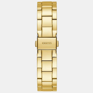 Crown Jewel Women Quartz Gold Dial Chronograph Stainless Steel Watch GW0410L2
