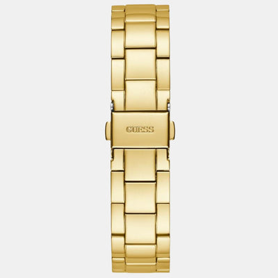 Crown Jewel Women Quartz Gold Dial Chronograph Stainless Steel Watch GW0410L2