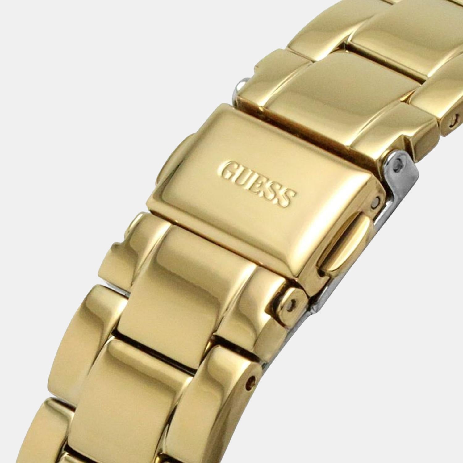 Crown Jewel Women Quartz Gold Dial Chronograph Stainless Steel Watch GW0410L2