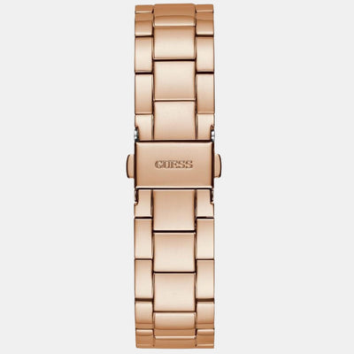 Crwon Jewel Women Quartz Rose Gold Dial Chronograph Stainless Steel Watch GW0410L3