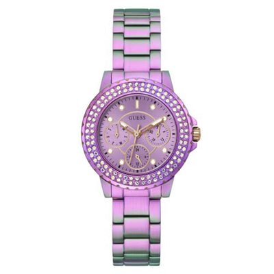 Guess Crown Jewel Purple Dial Women 36mm