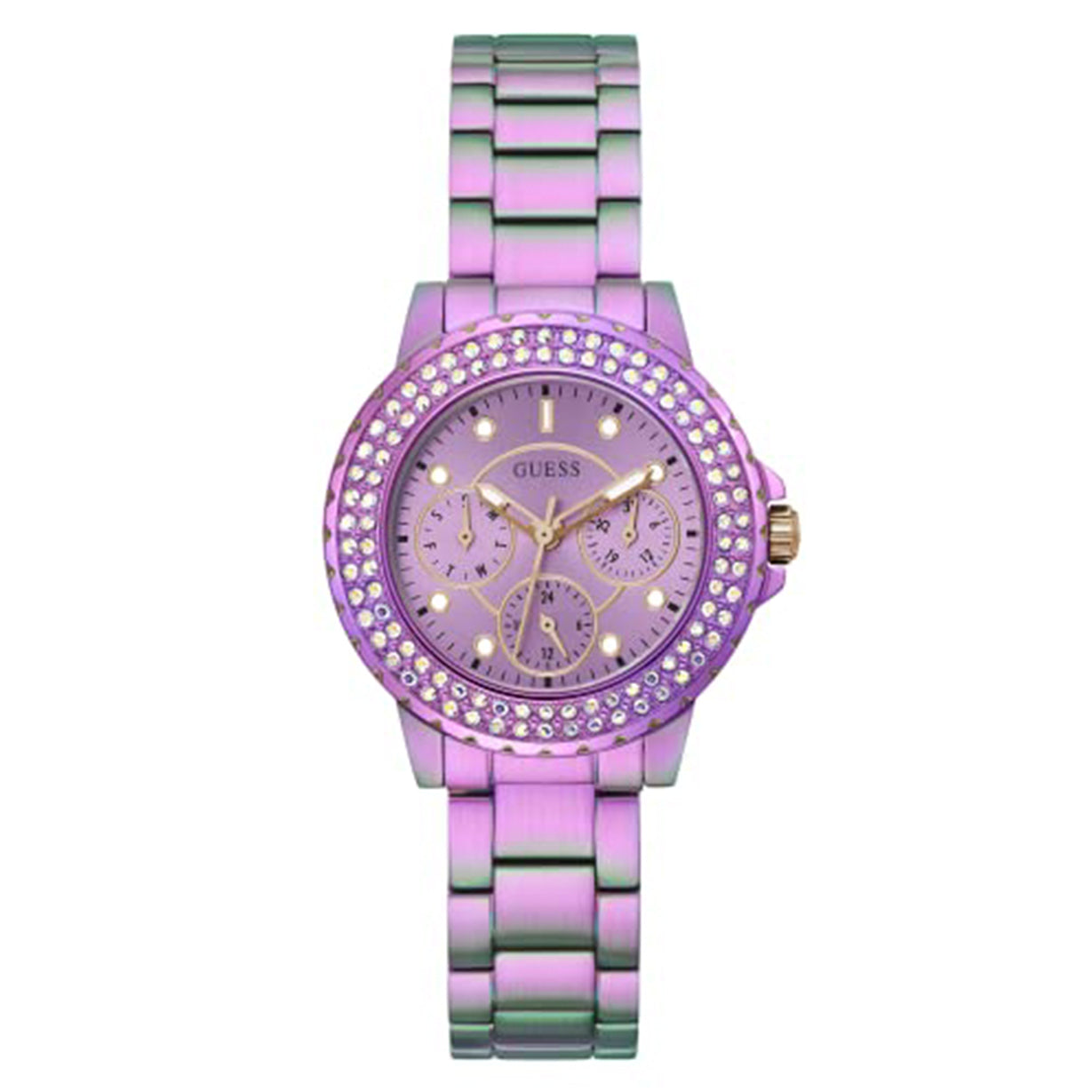 Guess Crown Jewel Purple Dial Women 36mm