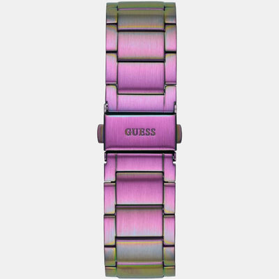 Crown Jewel Women Quartz Purple Dial Chronograph Stainless Steel Watch GW0410L4
