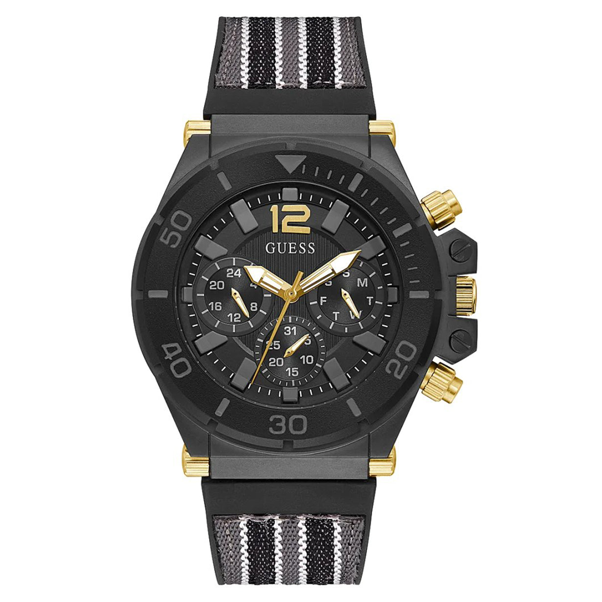 Guess Pilot Black Dial Men 48mm
