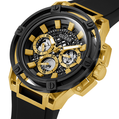 Guess Matrix Black Dial Men 46mm
